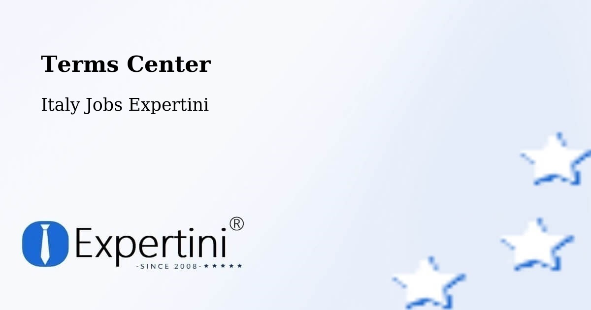 Terms of Service – Gaiola - Italy Jobs Expertini